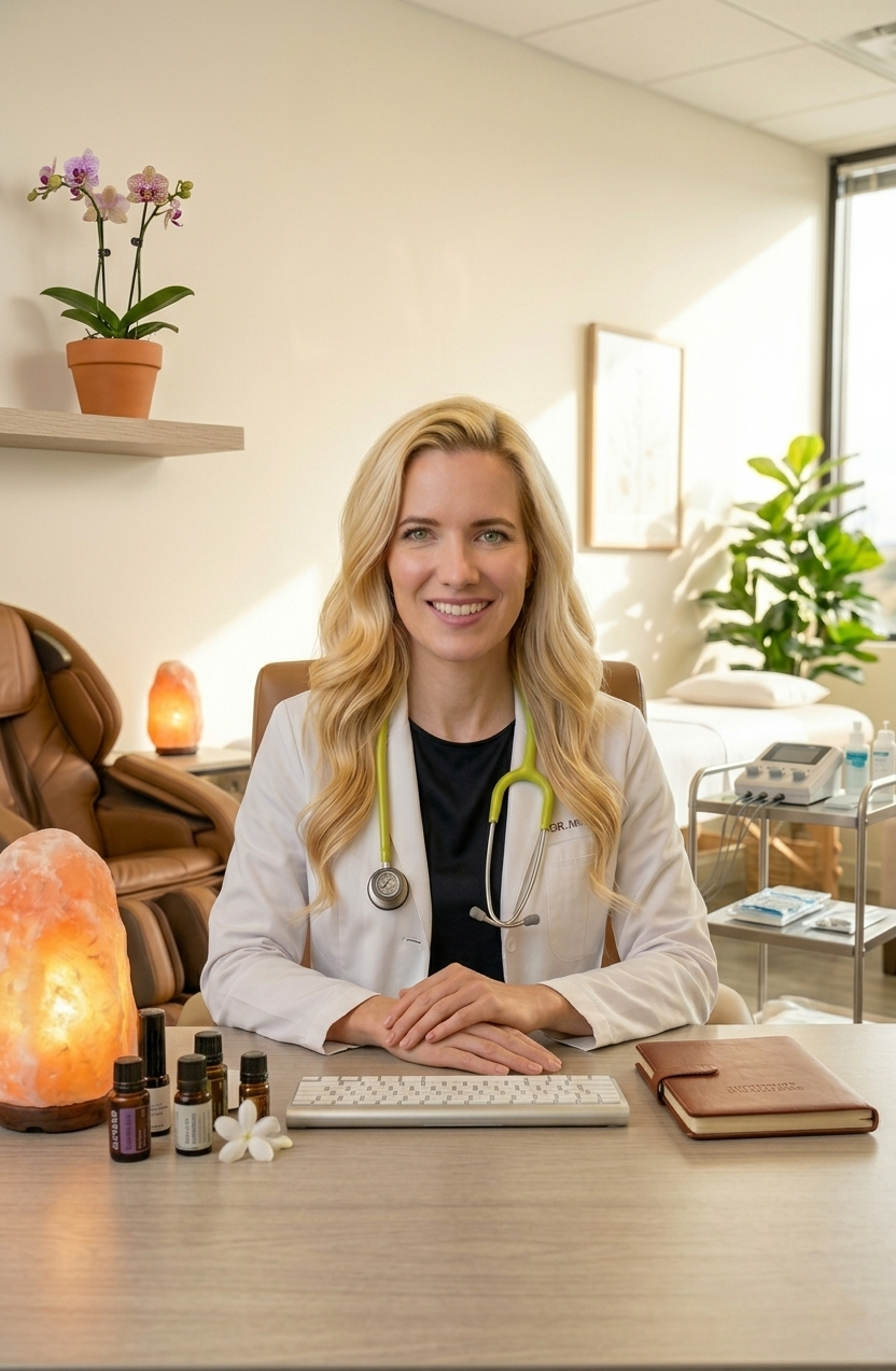 Jasmine Angelique in office in Barcelona
