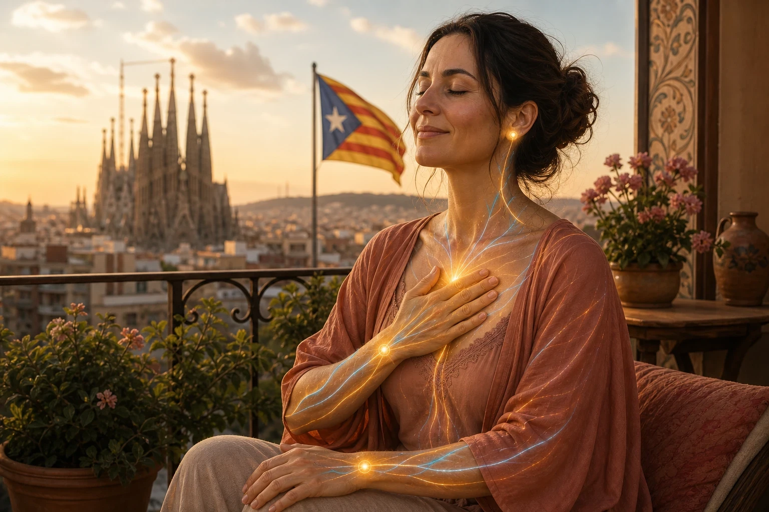 mujer con ansiedad Catalunya